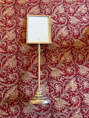 Pottery Barn Silver Tabletop Picture Frame